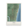 Deal, New Jersey map print, 12" x 18" Archival Matte Print mockup