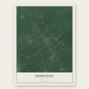 Dorothy, New Jersey map print, the full design