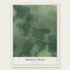 Dutch Neck, New Jersey map print, the full design