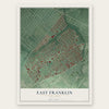 East Franklin, New Jersey map print, the full design