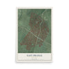 East Orange, New Jersey map print, 12" x 18" Archival Matte Print mockup