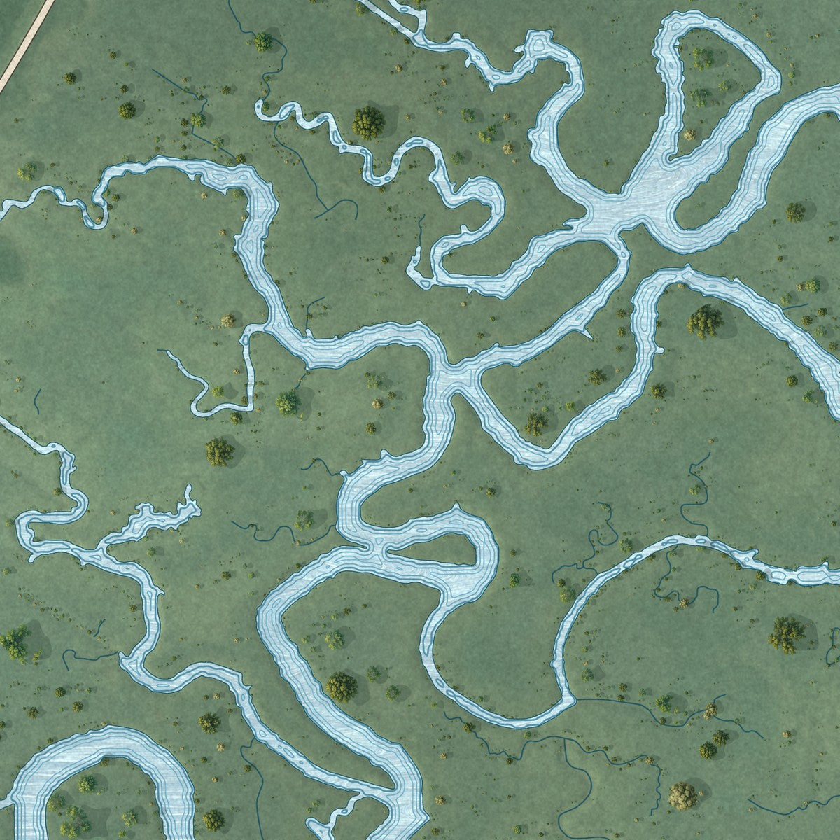 Close-up of the map of Erma, New Jersey print showing street and building detail