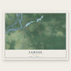 Fairton, New Jersey map print, the full design