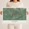 Finderne, New Jersey map print, 12" x 18" Archival Matte Print mockup