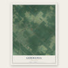 Germania, New Jersey map print, the full design