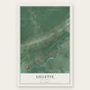 Gillette, New Jersey map print, the full design