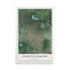 Hamilton Square, New Jersey map print, 12" x 18" Archival Matte Print mockup