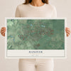 Hanover, New Jersey map print, 12" x 18" Archival Matte Print mockup