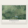 Harrisonville, New Jersey map print, the full design