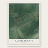 Laurel Heights, New Jersey map print, the full design