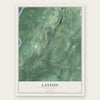 Layton, New Jersey map print, the full design