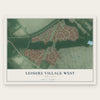 Leisure Village West, New Jersey map print, the full design