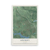 Lincroft, New Jersey map print, 12" x 18" Archival Matte Print mockup