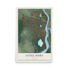 Little Ferry, New Jersey map print, 12" x 18" Archival Matte Print mockup
