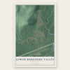 Lower Berkshire Valley, New Jersey map print, the full design