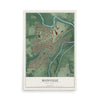 Manville, New Jersey map print, 12" x 18" Archival Matte Print mockup