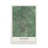 Marlboro, New Jersey map print, 12" x 18" Archival Matte Print mockup