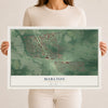 Marlton, New Jersey map print, 12" x 18" Archival Matte Print mockup