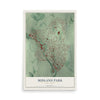 Midland Park, New Jersey map print, 12" x 18" Archival Matte Print mockup