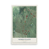 Morris Plains, New Jersey map print, 12" x 18" Archival Matte Print mockup