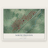 North Trenton, New Jersey map print, the full design