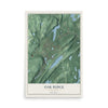 Oak Ridge, New Jersey map print, 12" x 18" Archival Matte Print mockup