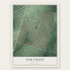 Oak Valley, New Jersey map print, the full design