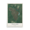 Ocean Acres, New Jersey map print, 12" x 18" Archival Matte Print mockup