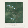 Ocean View, New Jersey map print, the full design