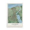 Paulsboro, New Jersey map print, 12" x 18" Archival Matte Print mockup