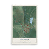 Pine Brook, New Jersey map print, 12" x 18" Archival Matte Print mockup