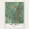 Pleasantdale, New Jersey map print, the full design