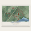 Port Reading, New Jersey map print, the full design
