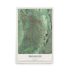 Preakness, New Jersey map print, 12" x 18" Archival Matte Print mockup