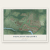 Princeton Meadows, New Jersey map print, the full design
