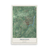 Princeton, New Jersey map print, 12" x 18" Archival Matte Print mockup