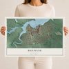 Red Bank, New Jersey map print, 12" x 18" Archival Matte Print mockup