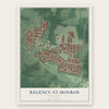 Regency at Monroe, New Jersey map print, the full design