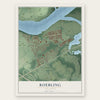 Roebling, New Jersey map print, the full design