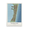 Seaside Park, New Jersey map print, 12" x 18" Archival Matte Print mockup