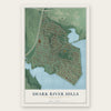 Shark River Hills, New Jersey map print, the full design