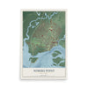 Somers Point, New Jersey map print, 12" x 18" Archival Matte Print mockup