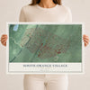 South Orange Village, New Jersey map print, 12" x 18" Archival Matte Print mockup