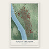 South Trenton, New Jersey map print, the full design
