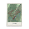 Totowa, New Jersey map print, 12" x 18" Archival Matte Print mockup