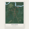 Tuckahoe, New Jersey map print, the full design