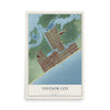 Ventnor City, New Jersey map print, 12" x 18" Archival Matte Print mockup