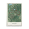 Whippany, New Jersey map print, 12" x 18" Archival Matte Print mockup