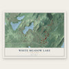 White Meadow Lake, New Jersey map print, the full design