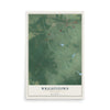 Wrightstown, New Jersey map print, 12" x 18" Archival Matte Print mockup